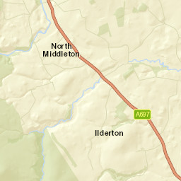 2 Castle Hill Cottages, West Lilburn, Lilburn Tower, Alnwick, Street Map