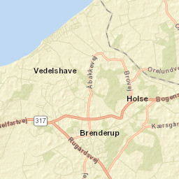 Brenderup Street Map