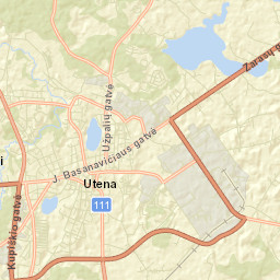 Utena Street Map