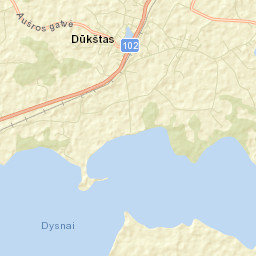 Dūkštas Street Map