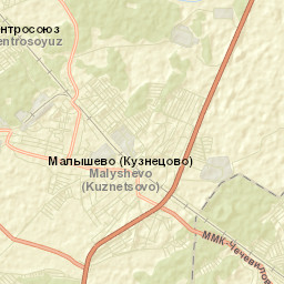 Malyshevo Street Map