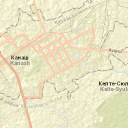 Kanash Street Map