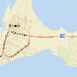 Skanör med Falsterbo Street Map