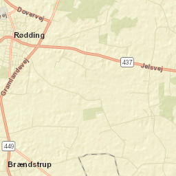 Rødding Street Map