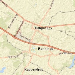 Langeskov Street Map