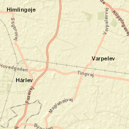 Hårlev Street Map