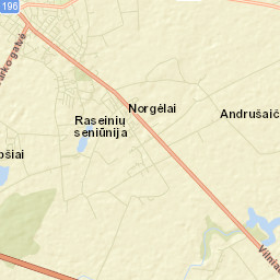 Raseiniai Street Map