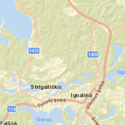 Ignalina Street Map