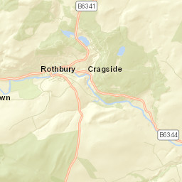 Church Street, Rothbury, Northumberland NE65, UK Street Map