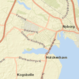 Nyborg Street Map