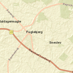 Fuglebjerg Street Map