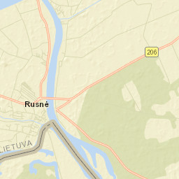 Rusnė Street Map
