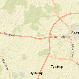 Faxe Street Map