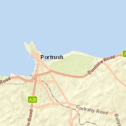 Portrush Street Map