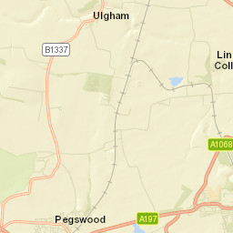 Pegswood Street Map