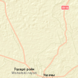 Ushachy Street Map