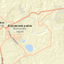 Borovsk Street Map