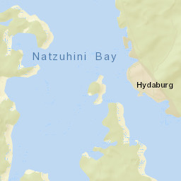 Hydaburg Alaska Street Map