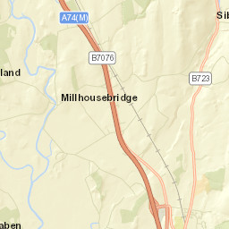 A74(M), Lockerbie, Dumfries and Galloway Street Map