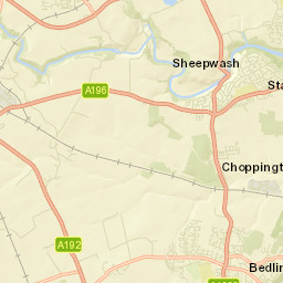 B1331, Bedlington, Northumberland NE22, UK Street Map