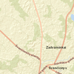 Svencionys Street Map