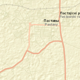 Pastavy Street Map