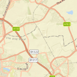 Backworth Street Map