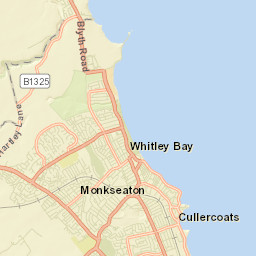 Whitley Bay Street Map