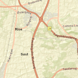 Rødekro Street Map