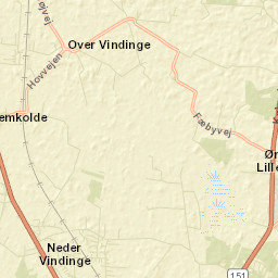 Neder Vindinge Street Map