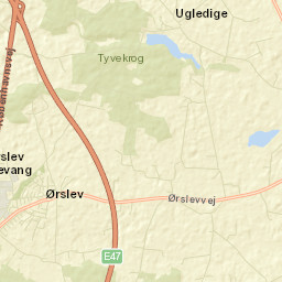 Ørslev Street Map