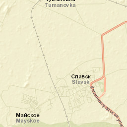 Slavsk Street Map