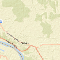 Vilkija Street Map
