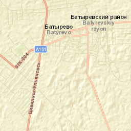 Batyrevo Street Map