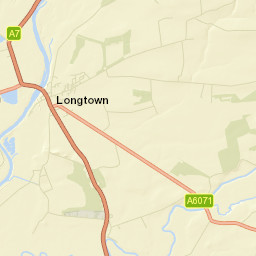 A7, Longtown, Carlisle, Cumbria CA6, UK Street Map