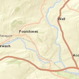 B6319, Hexham, Northumberland NE47 Street Map