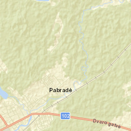 Pabradė Street Map