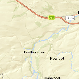 1 Bellister Bank, Haltwhistle, Northumberland Street Map