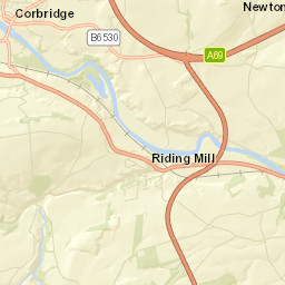 B6530, Stocksfield, Northumberland NE43 Street Map