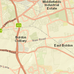 East Boldon, Tyne and Wear NE36, UK Street Map