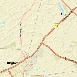 Tinglev Street Map