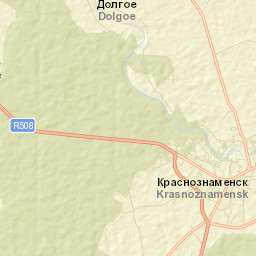 Krasnoznamensk Street Map