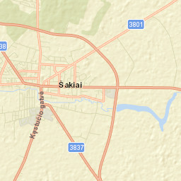 Sakiai Street Map