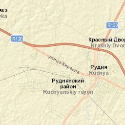 Rudnya Street Map