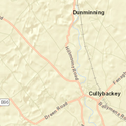 Cullybackey Street Map