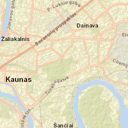Aleksotas Street Map