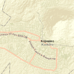 Korkino Street Map