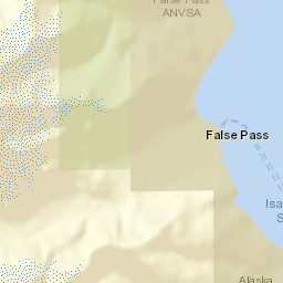 False Pass Alaska Street Map