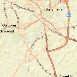 Ballymena Street Map