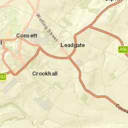 Consett Street Map